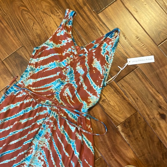 Young Fabulous & Broke Tie Dye Maxi Dress, sz Large, NWOT - Picture 4 of 8